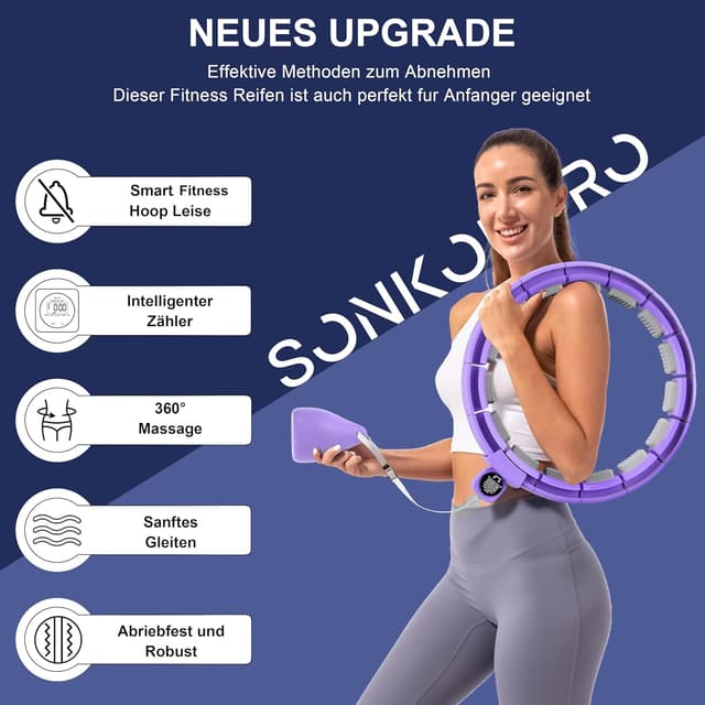 Detalle 2 de Sonkoloro Smart Hoop Reifen zum Abnehmen đ”đżđ
