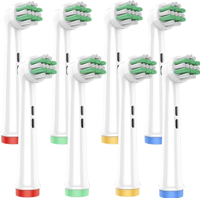 Detalle de Kinder Aufsteckbürsten für Braun Oral-B Pro Junior & mehr – 8 Stück, weiche Borsten