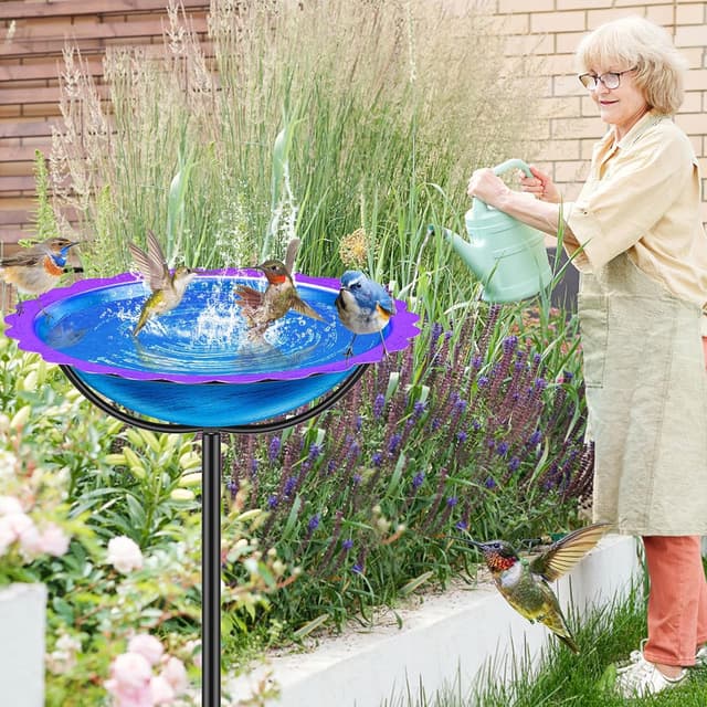 Thumbnail 5 de KHayRovies Vogeltränke blau-lila