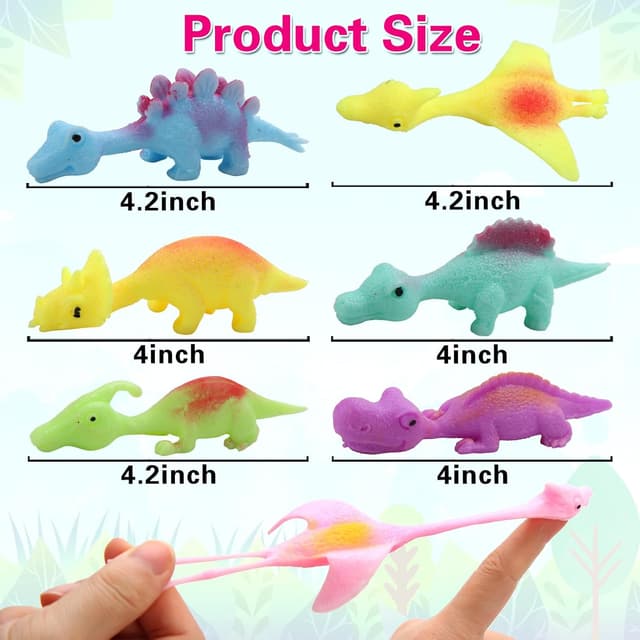 Thumbnail 6 de Slingshot Dinosaur Finger Toys 20-Pack