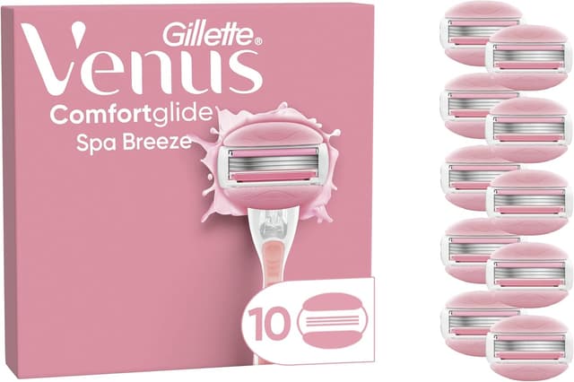 Detalle de Gillette Venus ComfortGlide Breeze 10 recharges 🪒