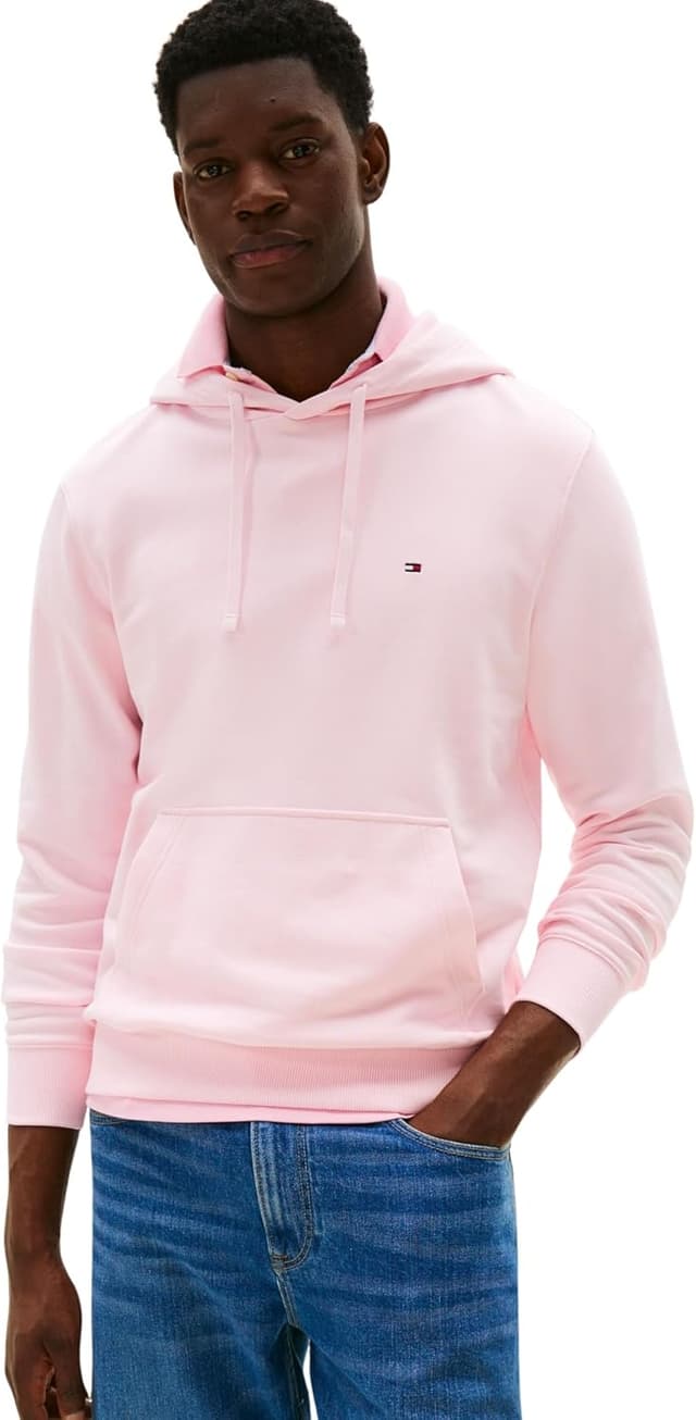 Detalle 2 de Tommy Hilfiger Essential Terry Hoody MW0MW37235 felpa con cappuccio da uomo
