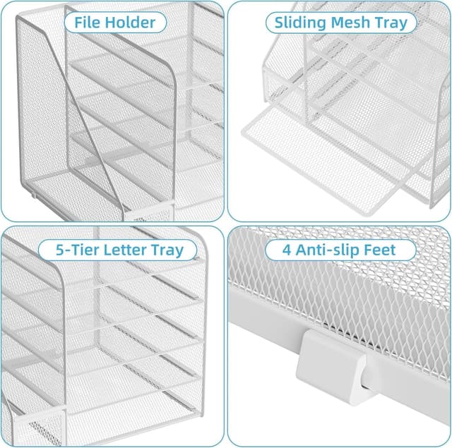 Detalle 1 de Marbrasse Organizer Scrivania 5 livelli per documenti e accessori 🗂