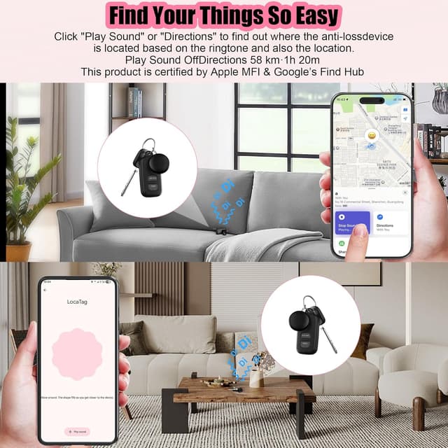 Detalle 2 de GYNGUCI 2026 Air Tracker 4-Pack Bluetooth Tags