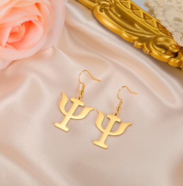 Detalle de EUEAVAN Psi-Symbol Creolen für Frauen