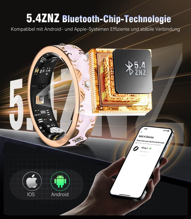 Thumbnail 5 de 10 Gen Diamond Smart Ring 2025 — SpO2 tracker 💍