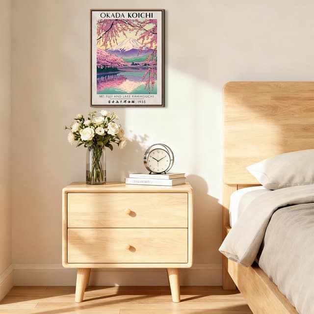 Detalle de Japanese Wall Art Fuji Mountain 12x16 inch