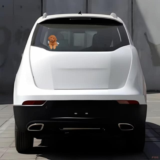 Thumbnail 5 de Autoaufkleber Pudel 22 cm reflektierend