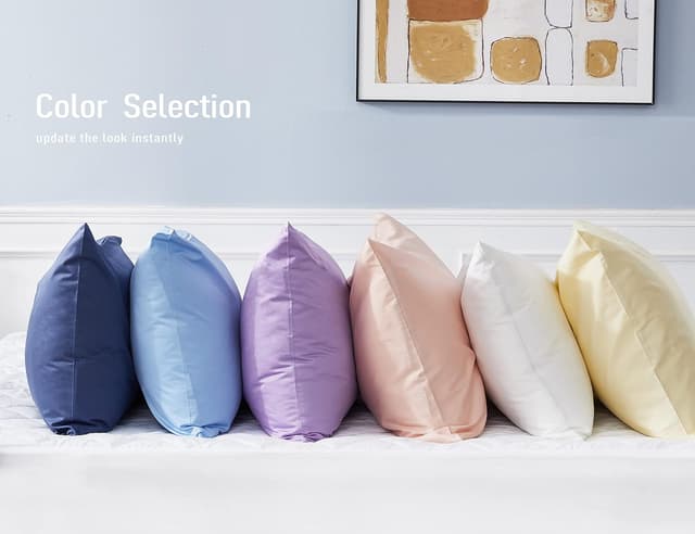 Detalle de FreshFit Sunflower 100% Cotton Body Pillowcase (20×54 inches) with Envelope Closure, 1-Pack, White