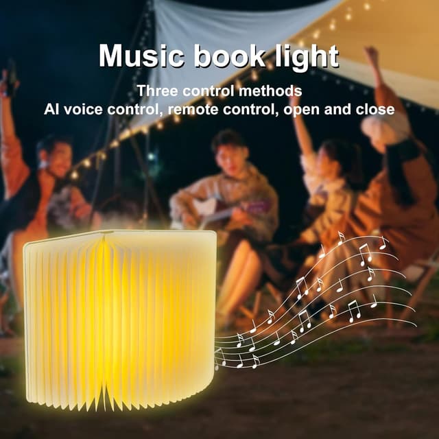 Thumbnail 6 de QXMGCBOK 3D Drachen-Relief Bluetooth-Buchlautsprecher mit Nachtlicht – tragbar & drehbar