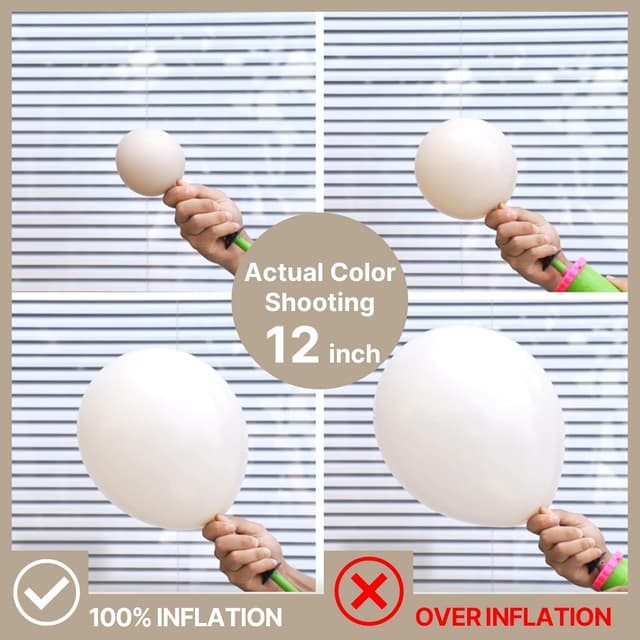 Thumbnail 3 de PartyWoo White Sand Balloons 140 pcs