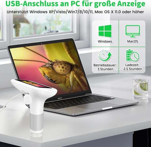 Thumbnail 5 de Mikroskop für Kinder 1000x mit 3,0 Zoll