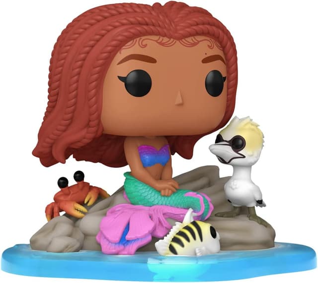 Detalle de Funko Pop! Deluxe The Little Mermaid – Ariel & Friends, figura in vinile da collezione