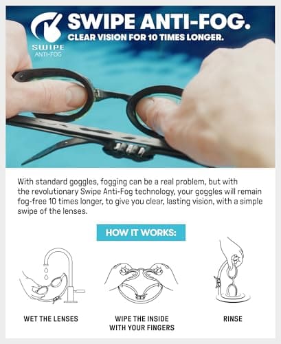 Detalle 1 de Cobra Ultra Swipe Mirror: Gafas de Natación Antivaho 🏊