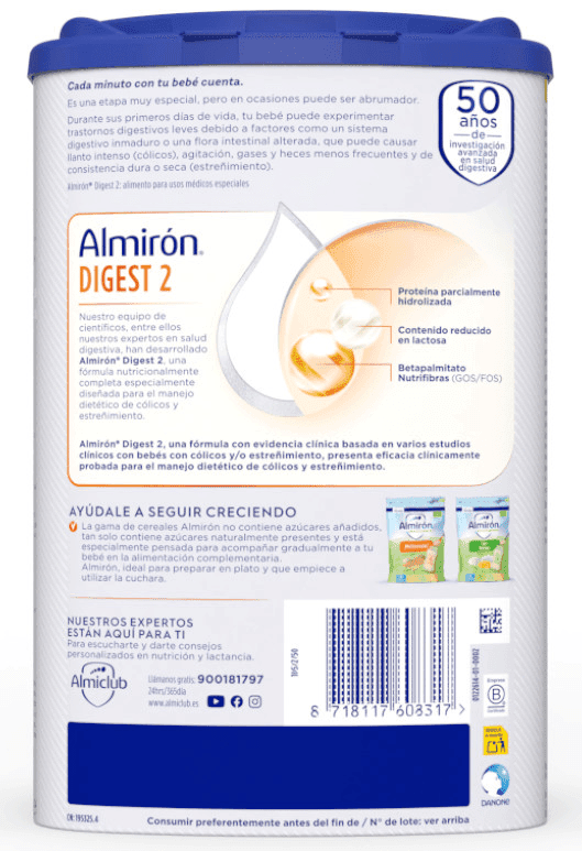 Thumbnail 1 de Almirón Advance Digest 2 — leche fórmula 800 g