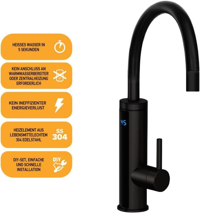 Thumbnail 4 de HOGART Elektrische Wasserhahn 230 V 🚰