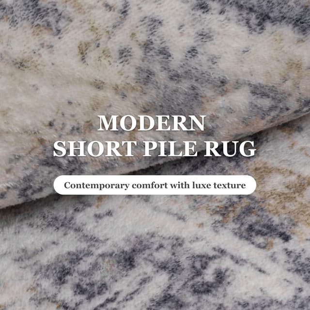 Thumbnail 4 de Vamcheer Alfombra Salón 120x170 🛋️ Suave y Lavable