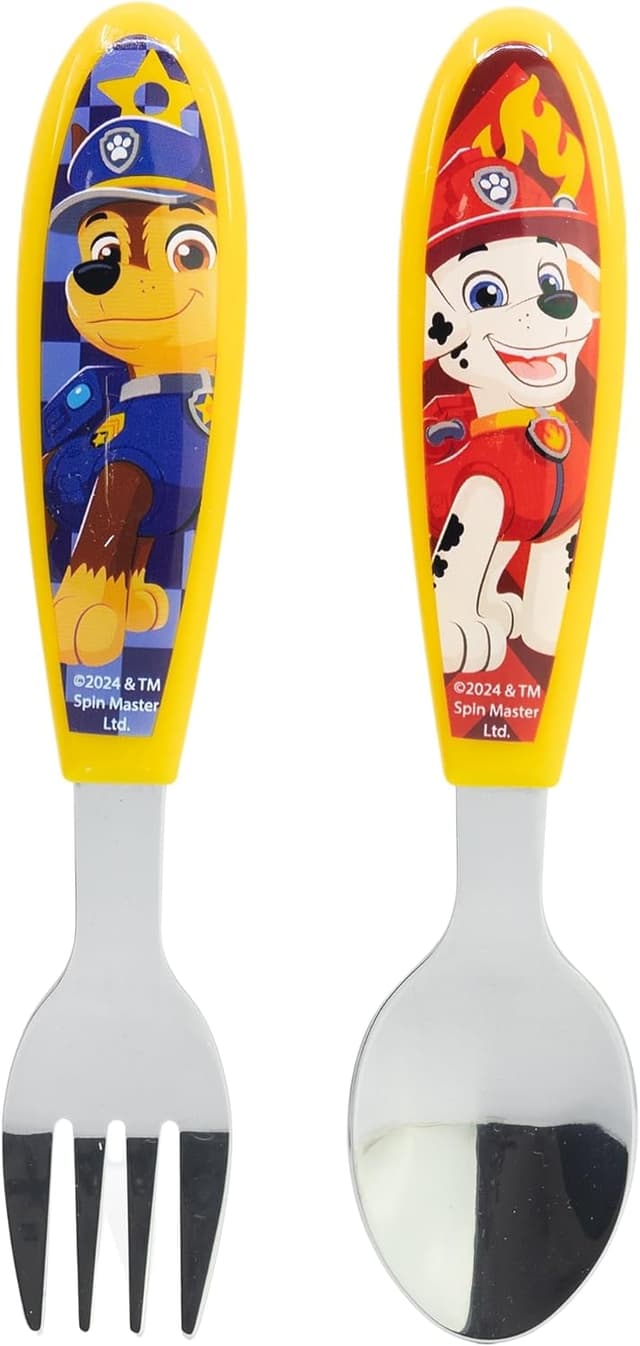 Detalle de Set de 2 couverts métalliques Paw Patrol 🥢