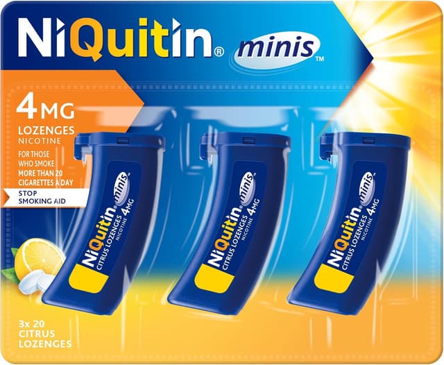 Imagen de NiQuitin 4mg citrus nicotine lozenges, 60 pack 🍬 en OfertitasTOP