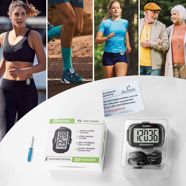 Thumbnail 5 de AVTREK Präziser 3D-Schrittzähler 1 Jahr