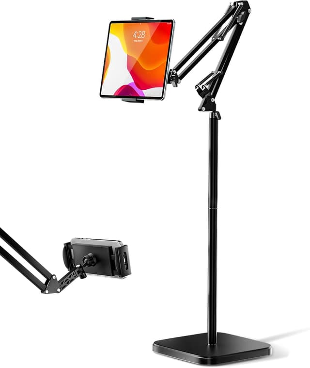 Detalle de UBeesize Tablet Stand Holder for Bed & Floor (Adjustable, 360° swivel, stretchable arm) for iPad, Kindle & phones