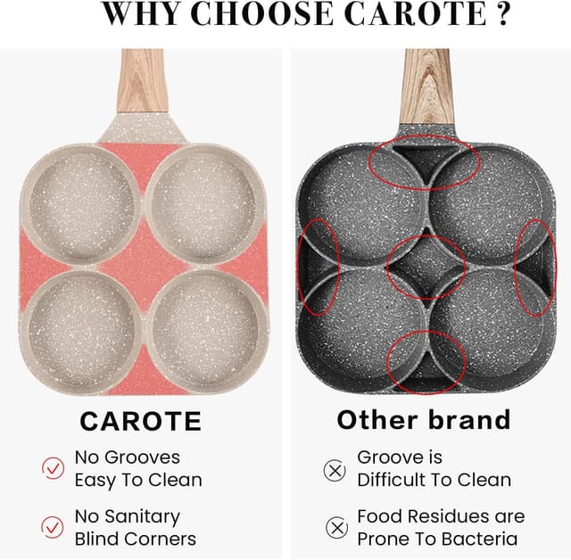 Thumbnail 3 de CAROTE 4-Cup Nonstick Egg Pan ⚙