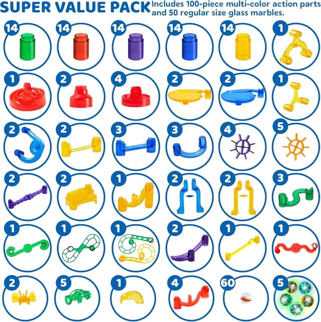 Thumbnail 1 de JOYIN 207-piece Glowing Marble Run STEM toy 🧩