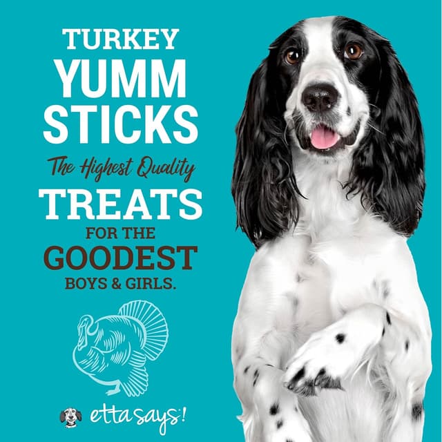 Detalle 2 de ETTA SAYS! Yumm Sticks Natural Dog Treats (Turkey Jerky) — 12 Count