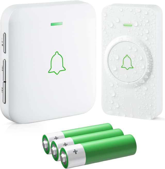 Detalle de AVANTEK Kabellose Türklingel WA-11 (batteriebetrieben, IP55, 52 Melodien, 300 m)