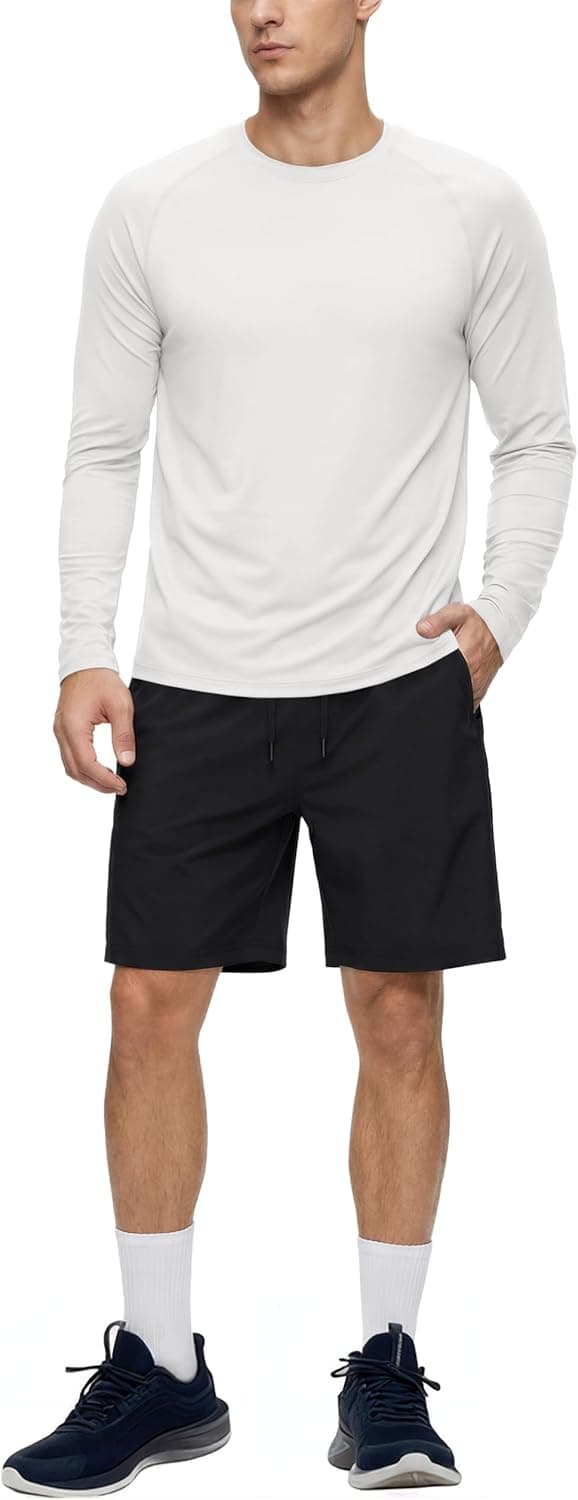 Detalle 2 de TACVASEN Herren UPF 50+ Langarmshirt Rashguard für Outdoor & UV-Schutz