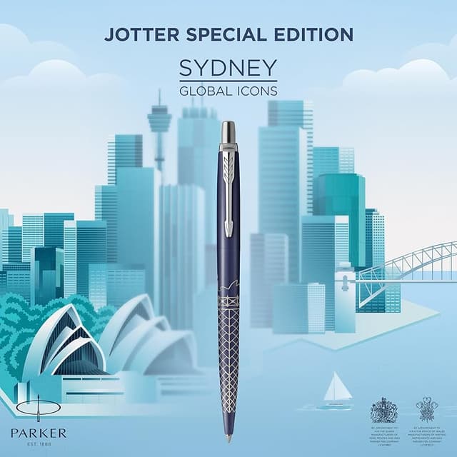 Detalle 2 de Parker Jotter Bolígrafo edición Sydney azul, tinta azul
