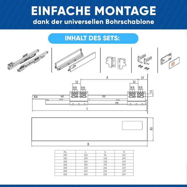 Thumbnail 2 de GTV PB-D-KPL400A Schubladensystem 400 mm