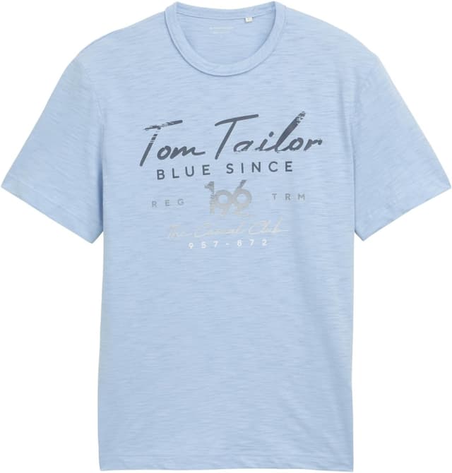 Detalle de Tom Tailor 1046715 T-Shirt da uomo a maniche corte (confezione da 1)
