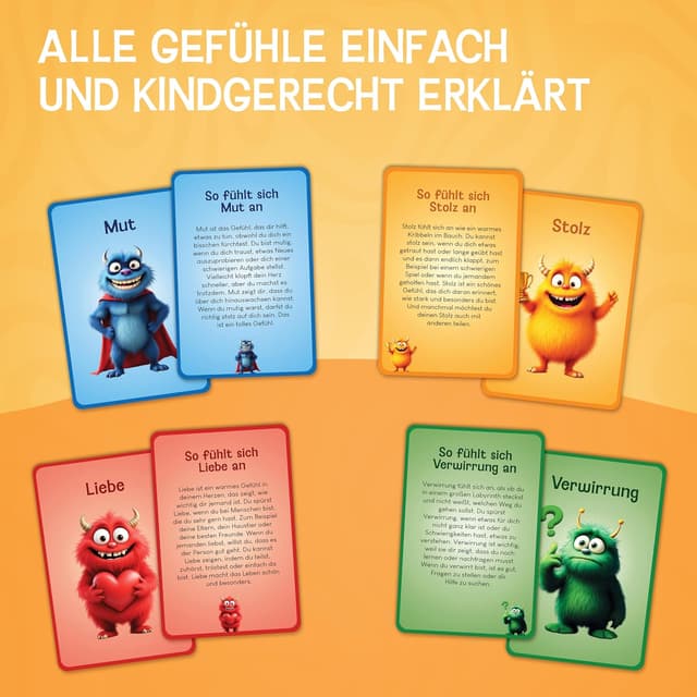 Thumbnail 3 de LIKARTO Gefühlskarten 30 Stück 🎴