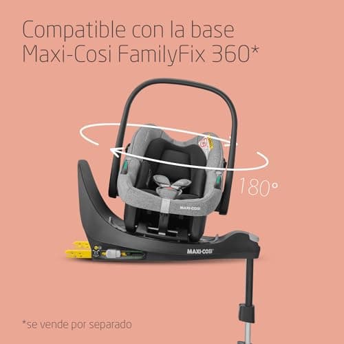 Thumbnail 8 de Maxi-Cosi Zelia S Trio cochecito bebé 3 piezas (0-4 años, hasta 22 kg) con CabrioFix i-Size, plegable y reclinable en gris