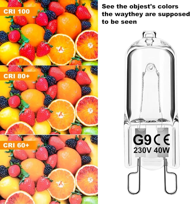 Detalle de G9 Halogen bulbs 40W 2700K, 12 pack