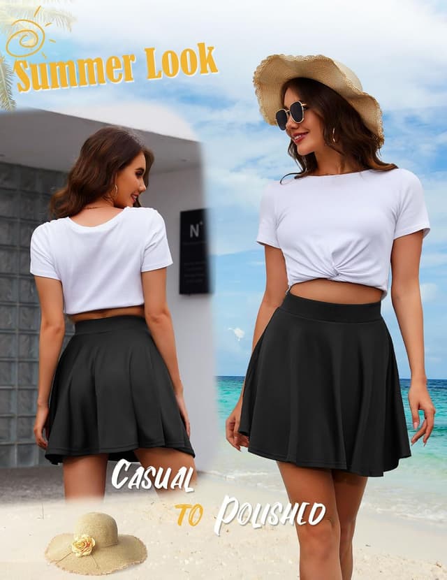 Thumbnail 3 de DRESSTELLS Rock Damen Kurz Minirock A‑Linie 🎀