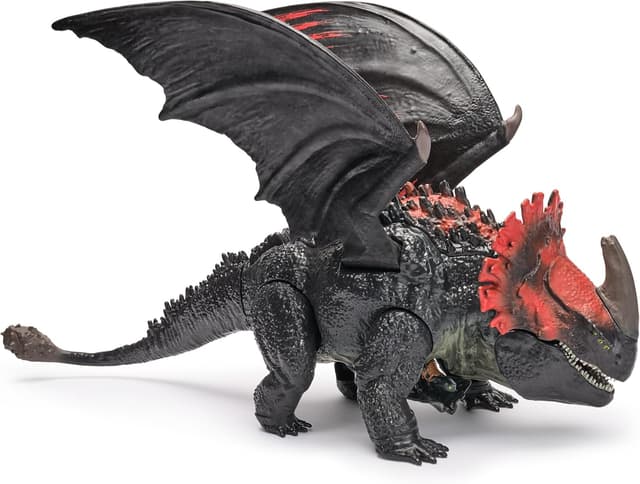 Detalle de Dreamworks Dragons Red Death Chomping Rampage 28-cm