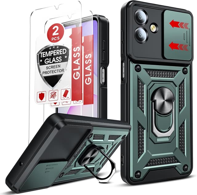 Imagen de LeYi Galaxy A07 rugged case with camera slider en OfertitasTOP