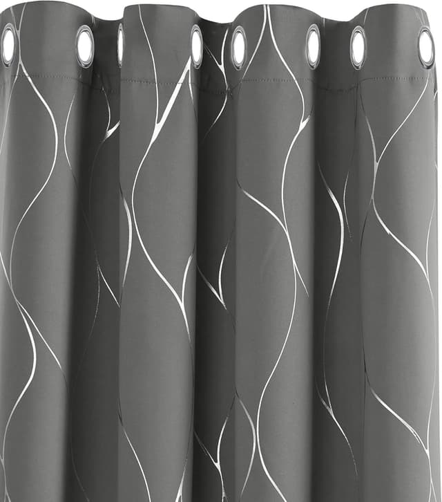 Detalle de Deconovo Eyelet Blackout Curtains 66 x 72 cm 🪟