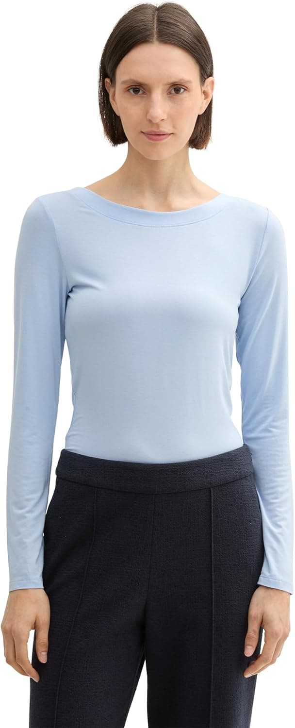 Detalle de TOM TAILOR maglietta donna a maniche lunghe