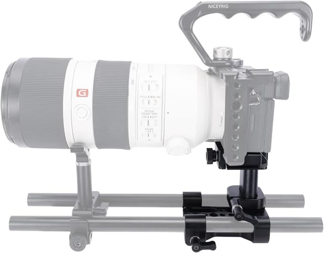 Detalle de NICEYRIG Baseplate with Arca Lifting 29mm Head Baseplate (15mm Rod Rail Clamp) for Camera 548