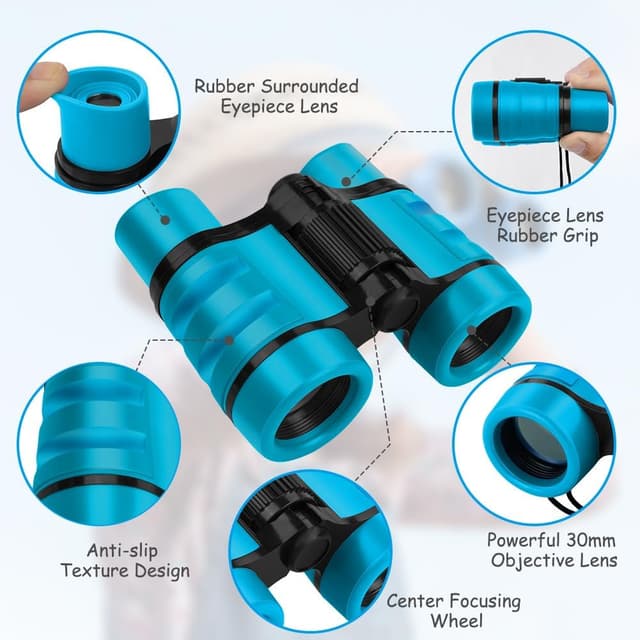 Thumbnail 2 de OSDUE Fernglas für Kinder 4x30 blau