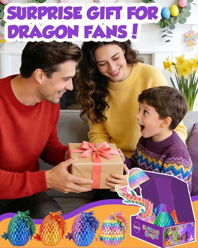 Detalle 1 de 3D printed dragon eggs 3.5 in IVRMTAL