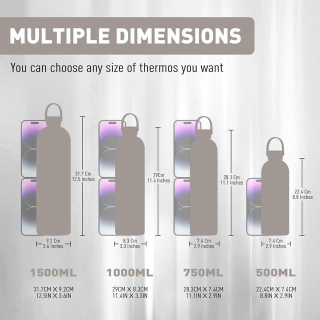 Thumbnail 2 de Exllena 1.5l Insulated Water Bottle