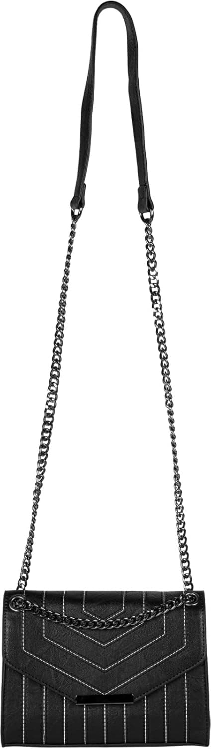 Detalle de styleBREAKER Mini borsa a tracolla da donna con cuciture colorate e catena regolabile 02012308