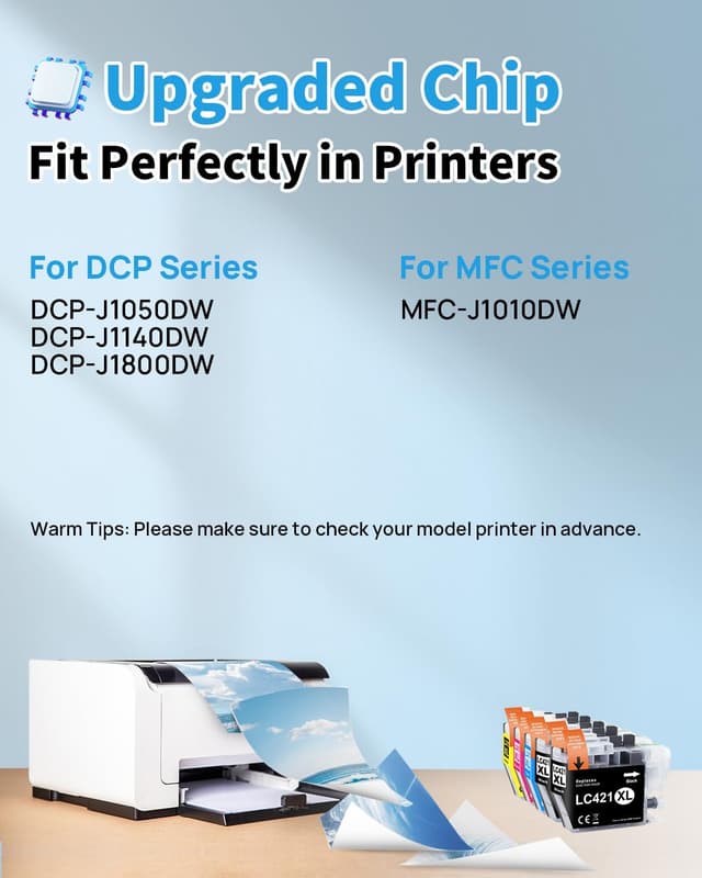 Detalle 2 de Yowell LC421XL Cartuchos compatibles Brother