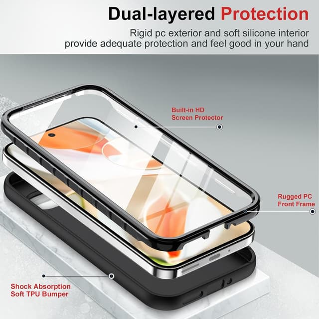 Detalle de LeYi Phone Case 360° screen protector