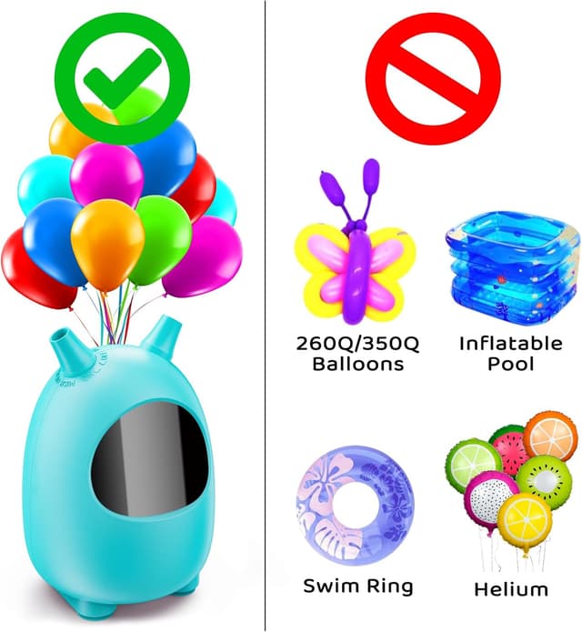 Detalle 2 de FITMITE Pompa a Palloncino 600 W 🎈