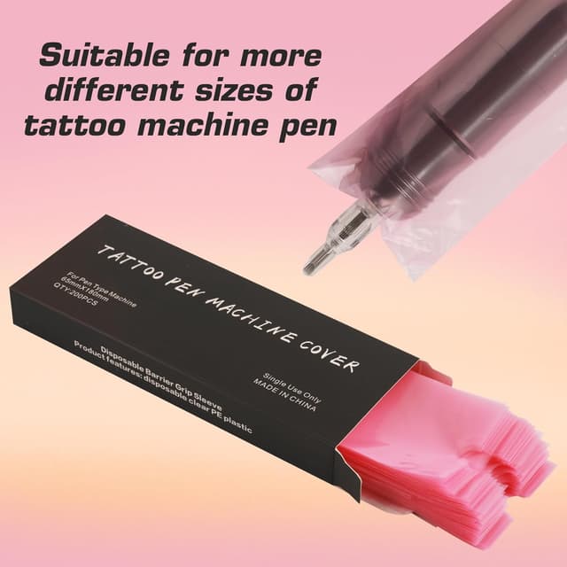 Thumbnail 5 de Rayyl Tattoo Stift Cover 200 Stück, 6,5x18 cm